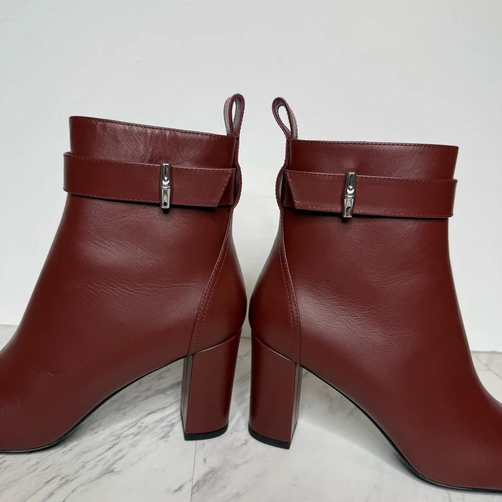 Longchamp brown red
